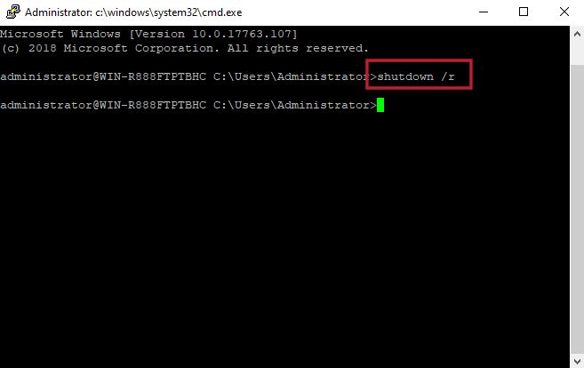 Windows Prompt after authenticating into Open SSH on Windows Standard Server