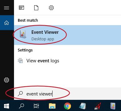 Launching Event Viewer to determine if there are too many invalid login attempts error 4625